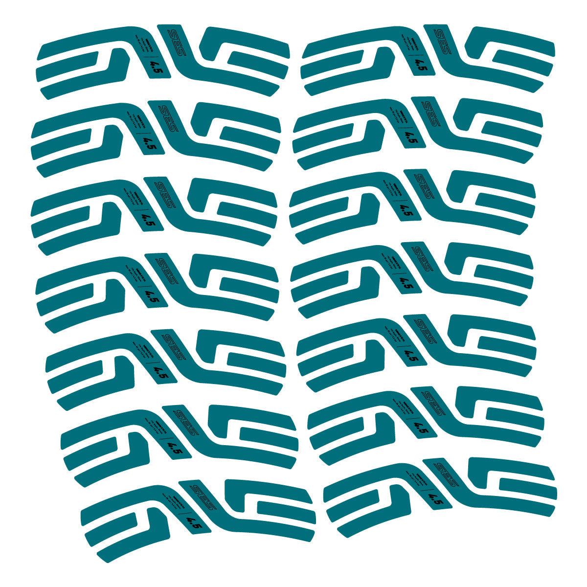 Dark Turquoise decal for Envx SES 4.5 2022-2026 2 road wheel 48mm – bike sticker vinyl