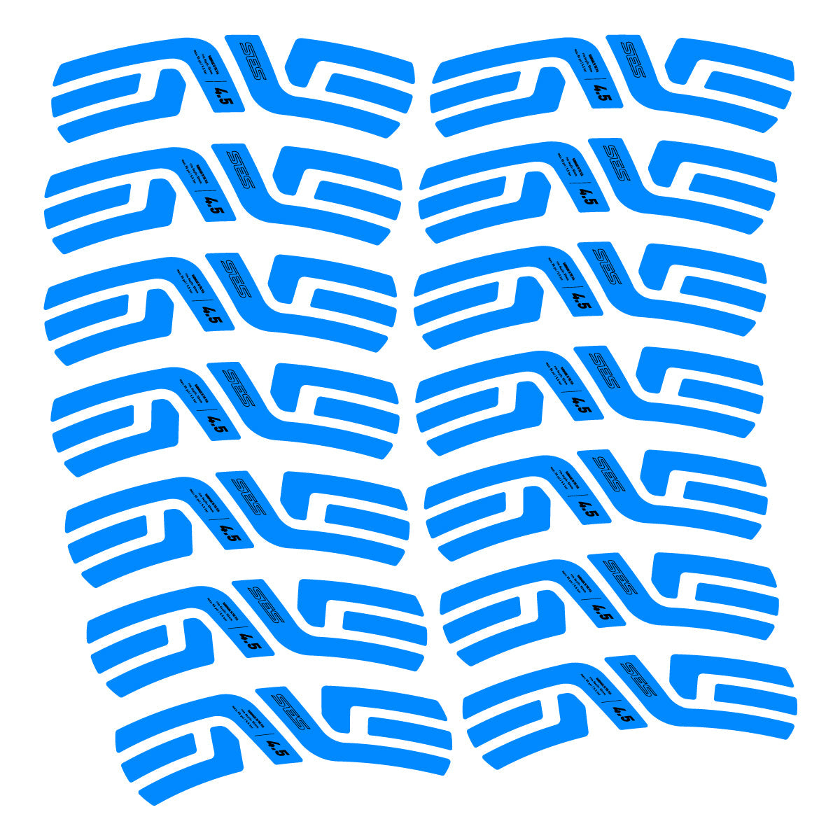 Luminous Cyan decal for Envx SES 4.5 2022-2026 2 road wheel 48mm – bike sticker vinyl