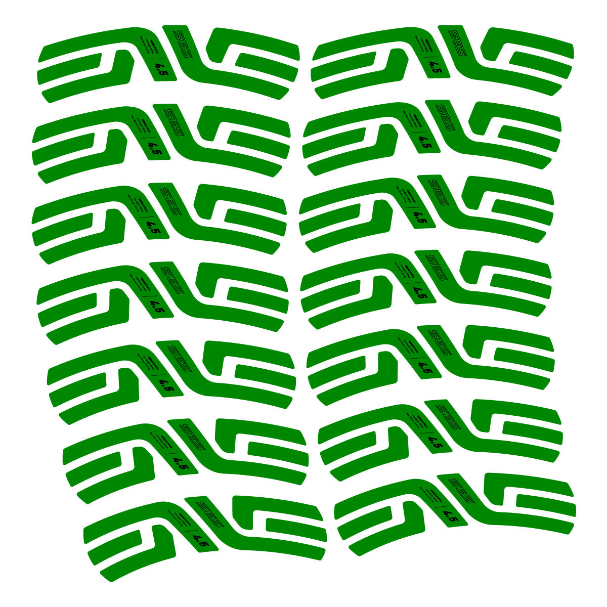 Medium Green decal for Envx SES 4.5 2022-2026 2 road wheel 48mm – bike sticker vinyl
