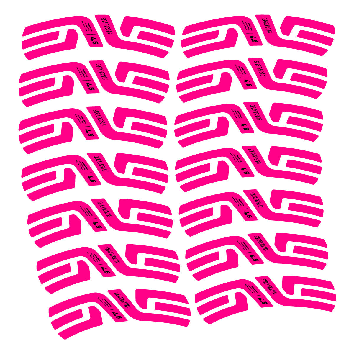 Neon Pink decal for Envx SES 4.5 2022-2026 2 road wheel 48mm – bike sticker vinyl