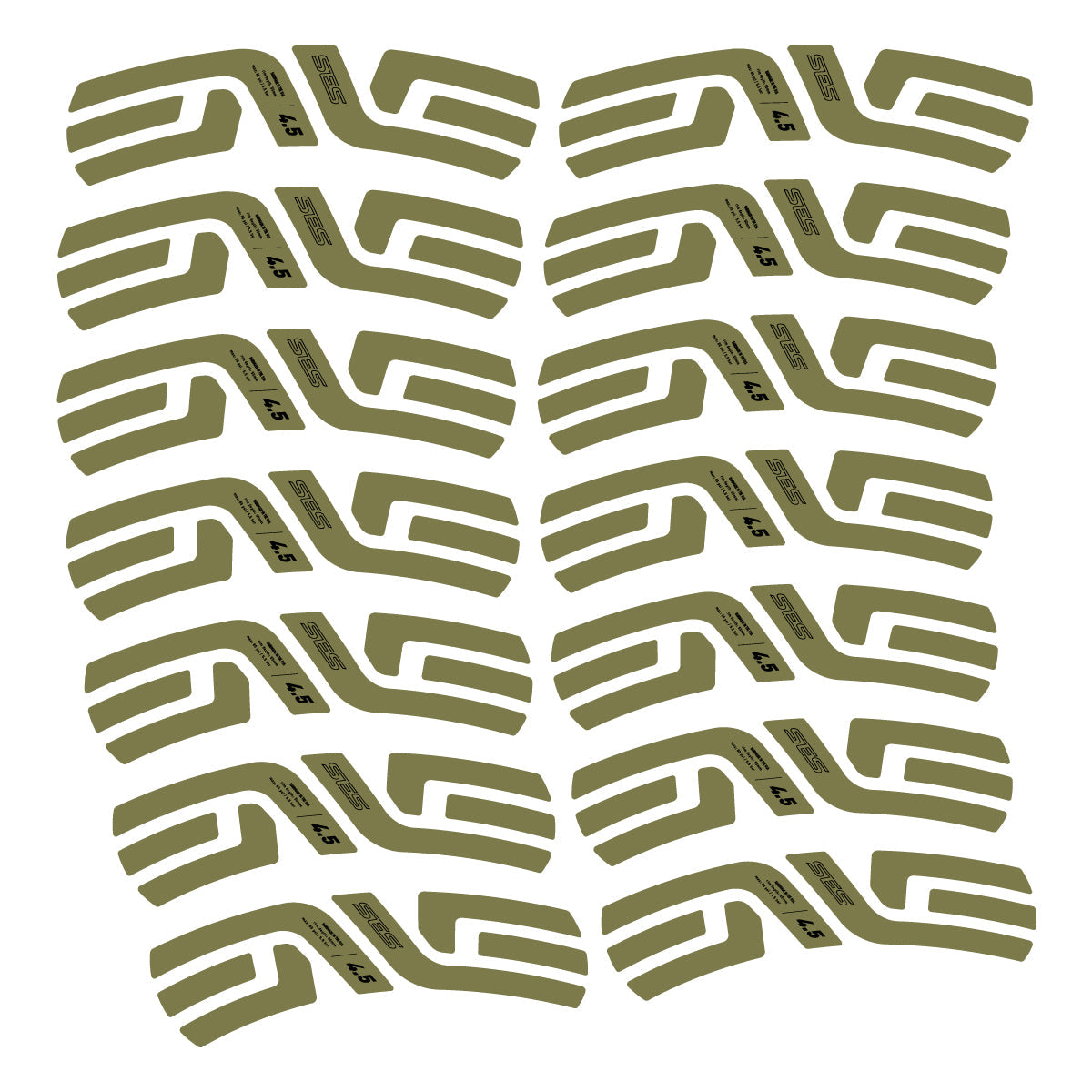 Khaki decal for Envx SES 4.5 2022-2026 2 road wheel 48mm – bike sticker vinyl