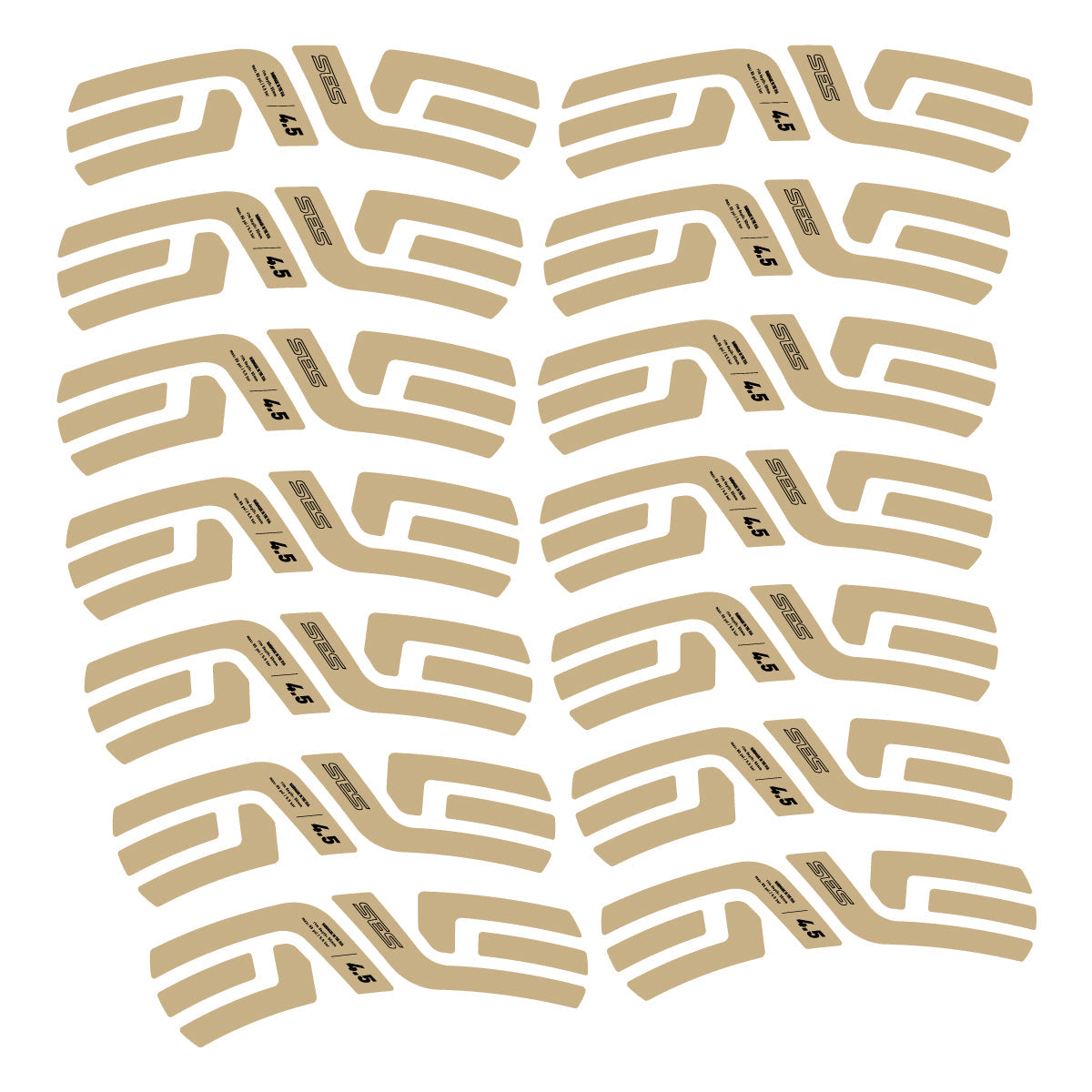 Sand decal for Envx SES 4.5 2022-2026 2 road wheel 48mm – bike sticker vinyl