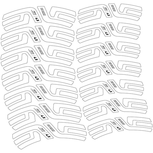 Stickers Enve Ses 4.5, Route profile 48 & 56mm compatibles Autocollants roues Route