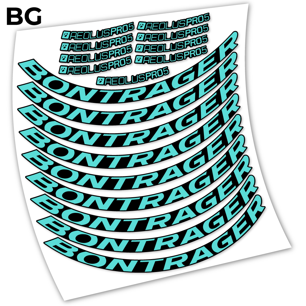 Stickers Bontrager Aeolous Pro 5 Disc compatibles Autocollants roues Route