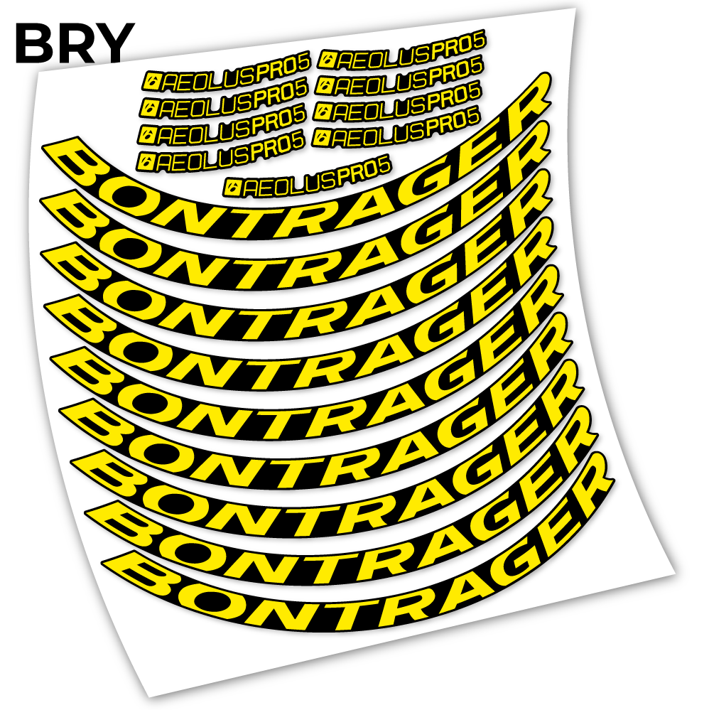 Stickers Bontrager Aeolous Pro 5 Disc compatibles Autocollants roues Route