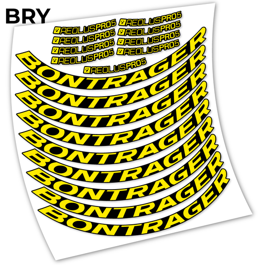 Stickers Bontrager Aeolous Pro 5 Disc compatibles Autocollants roues Route
