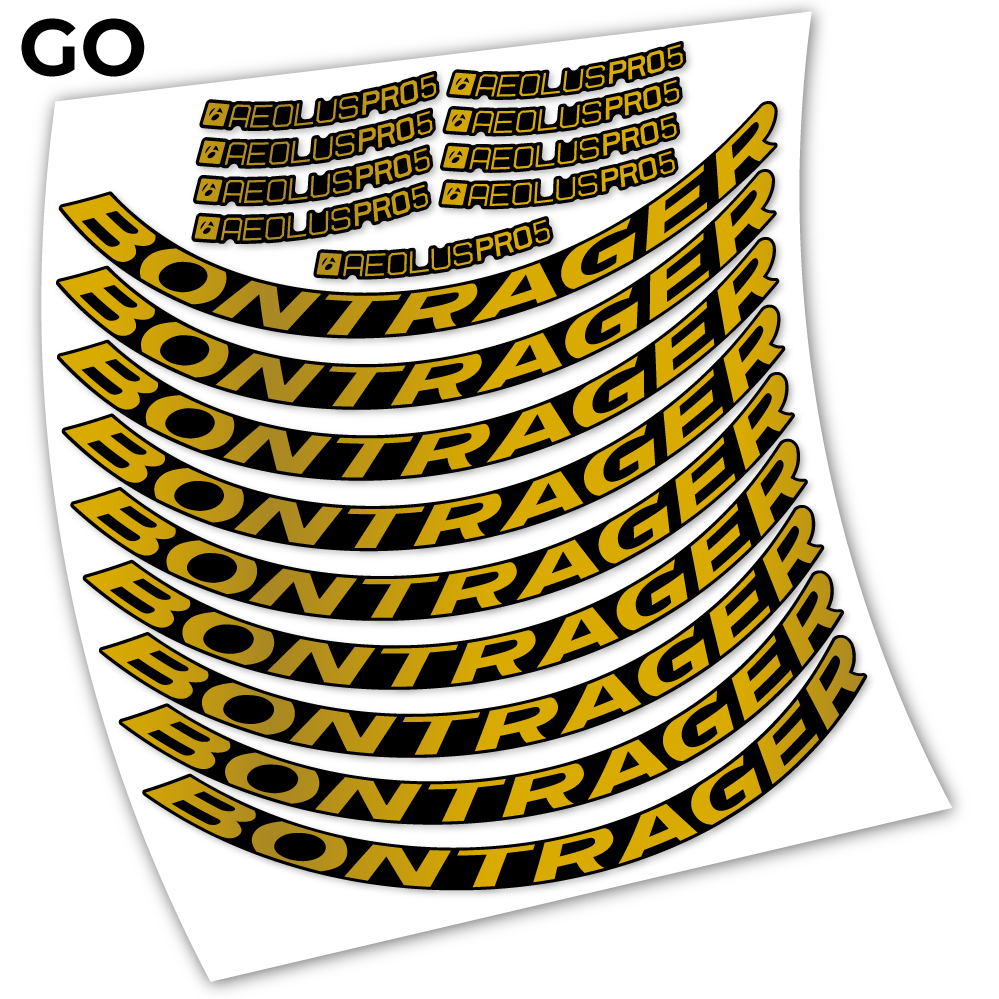 Stickers Bontrager Aeolous Pro 5 Disc compatibles Autocollants roues Route