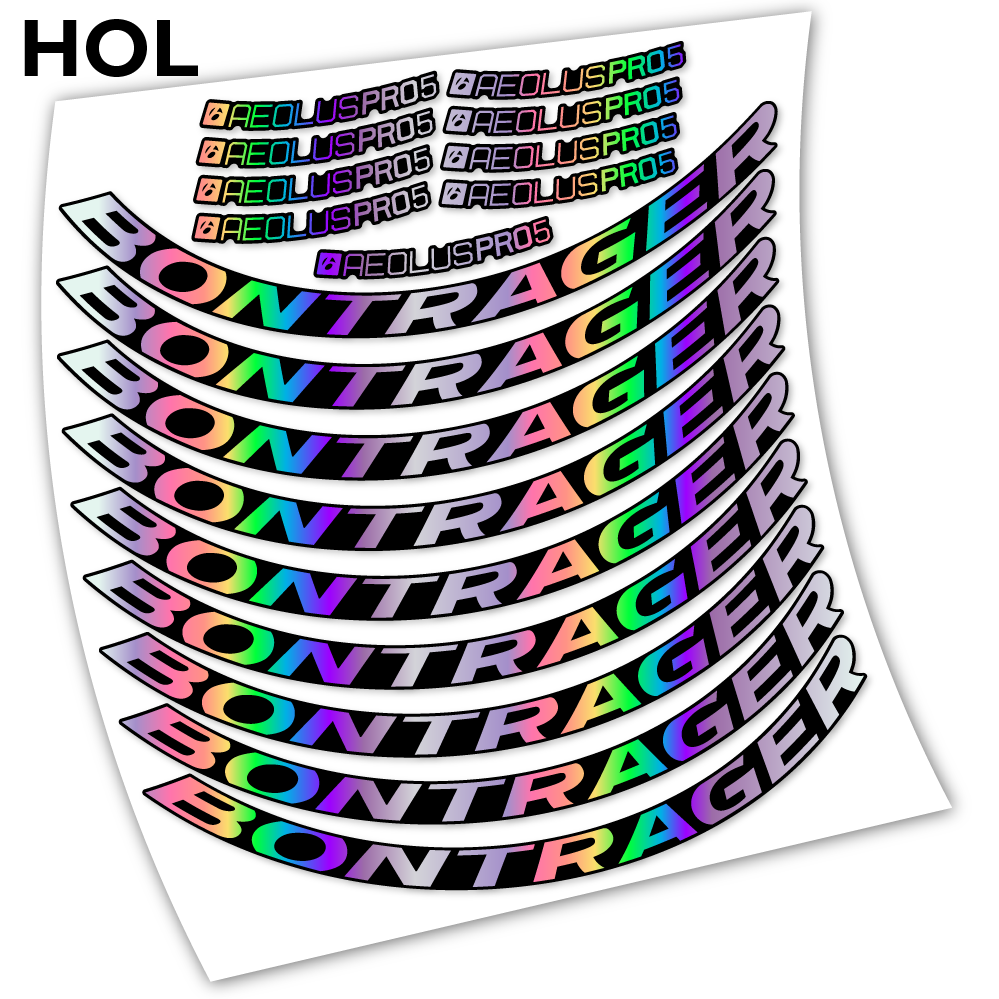 Stickers Bontrager Aeolous Pro 5 Disc compatibles Autocollants roues Route