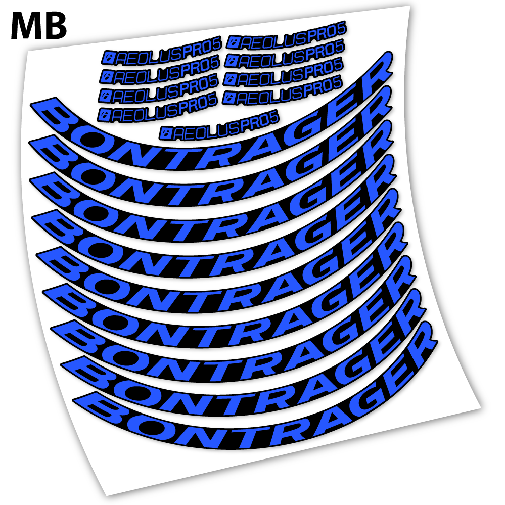 Stickers Bontrager Aeolous Pro 5 Disc compatibles Autocollants roues Route