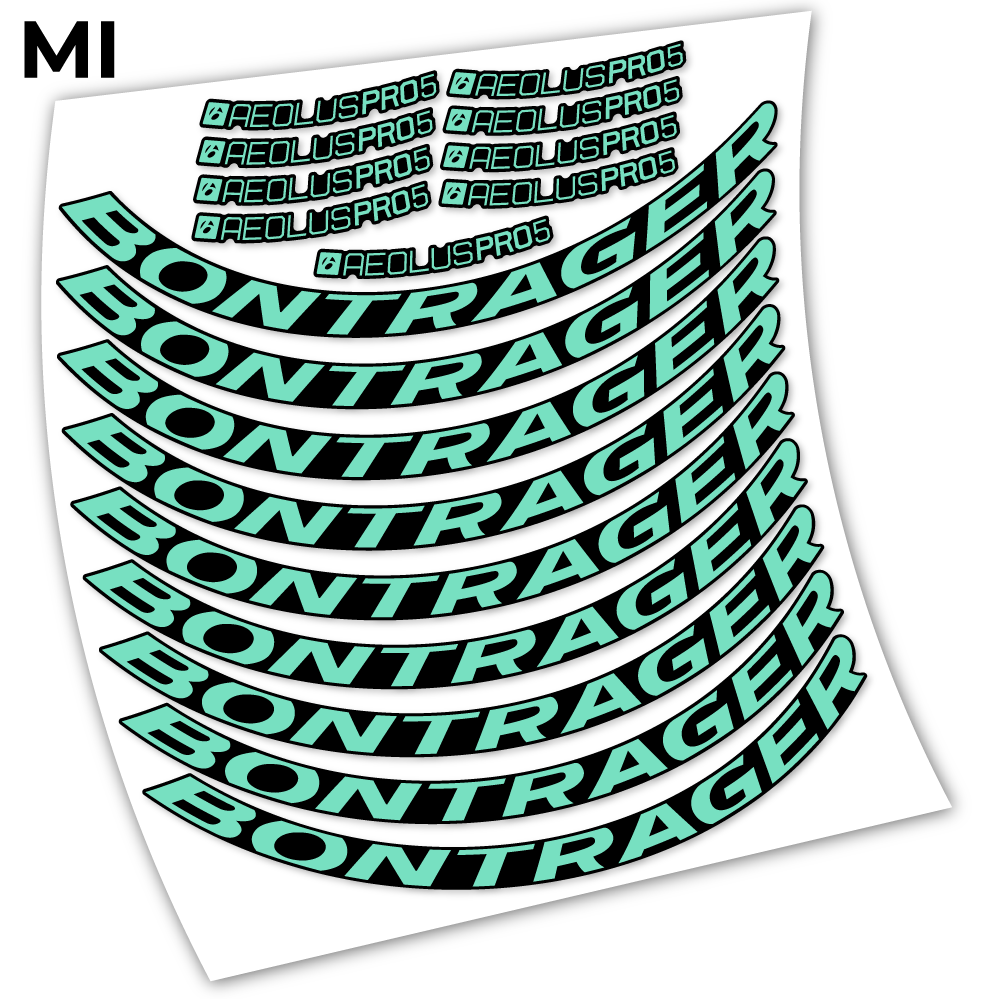 Stickers Bontrager Aeolous Pro 5 Disc compatibles Autocollants roues Route