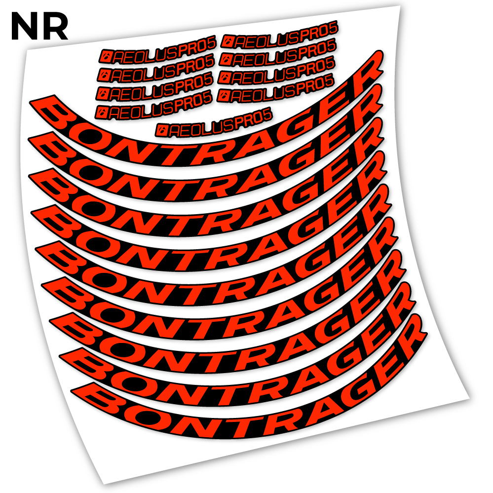Stickers Bontrager Aeolous Pro 5 Disc compatibles Autocollants roues Route