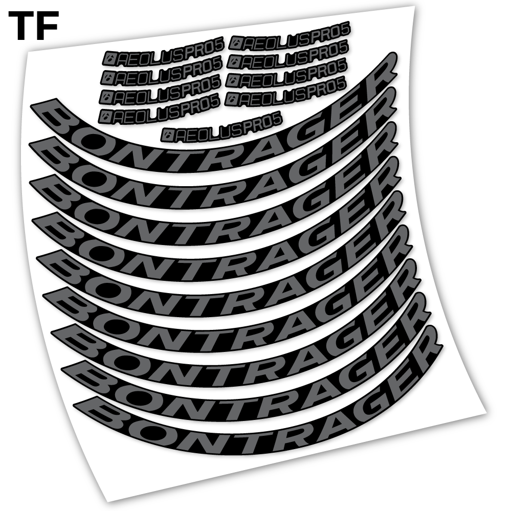 Stickers Bontrager Aeolous Pro 5 Disc compatibles Autocollants roues Route