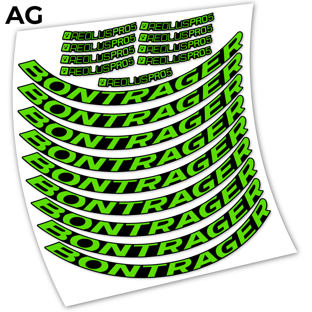 Stickers Bontrager Aeolous Pro 5 Disc compatibles Autocollants roues Route