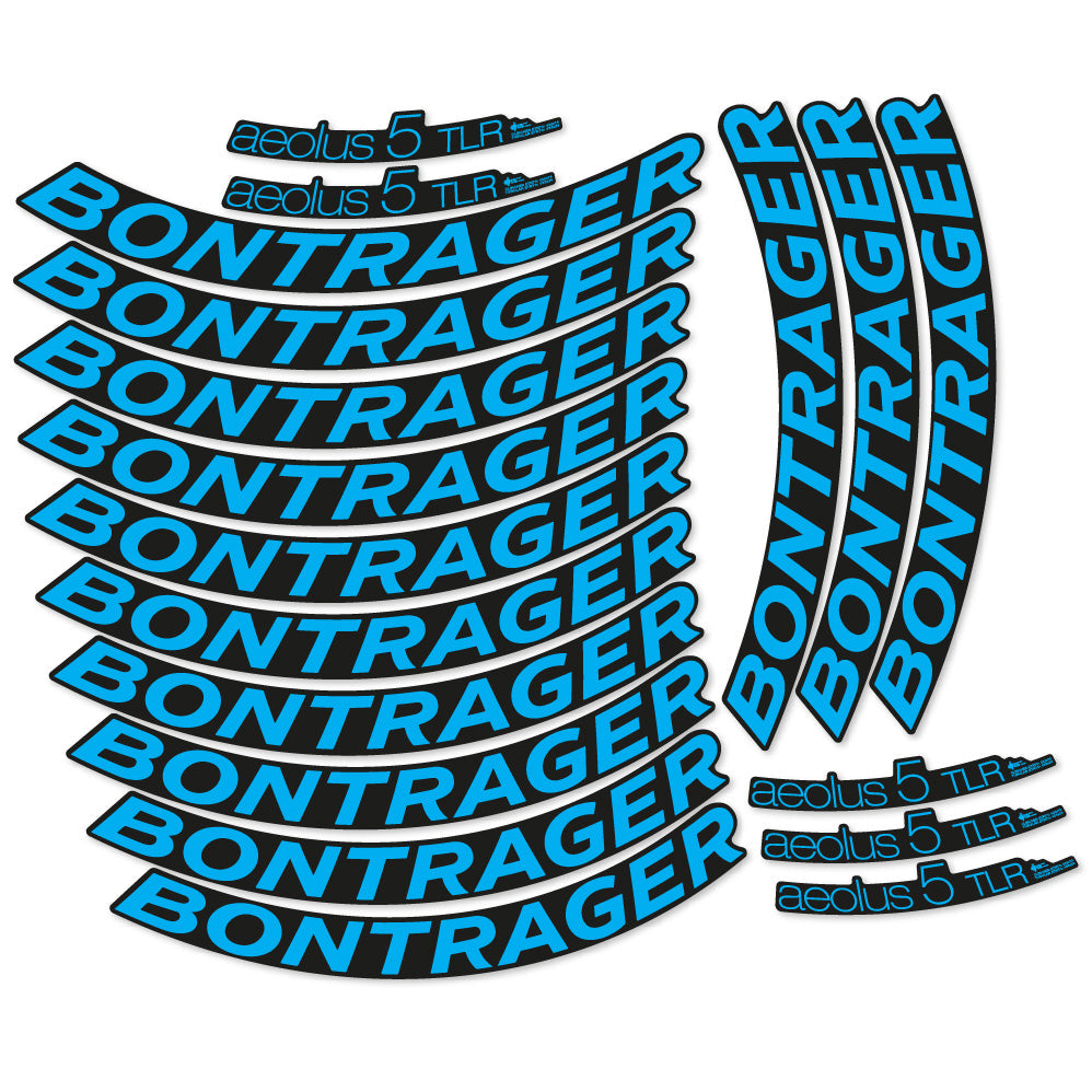 Stickers Bontrager Aeolus 5 TLR D3 compatibles Autocollants roues Route