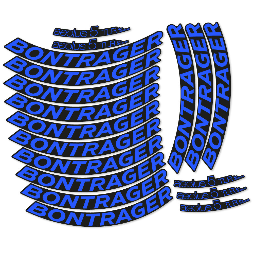 Stickers Bontrager Aeolus 5 TLR D3 compatibles Autocollants roues Route