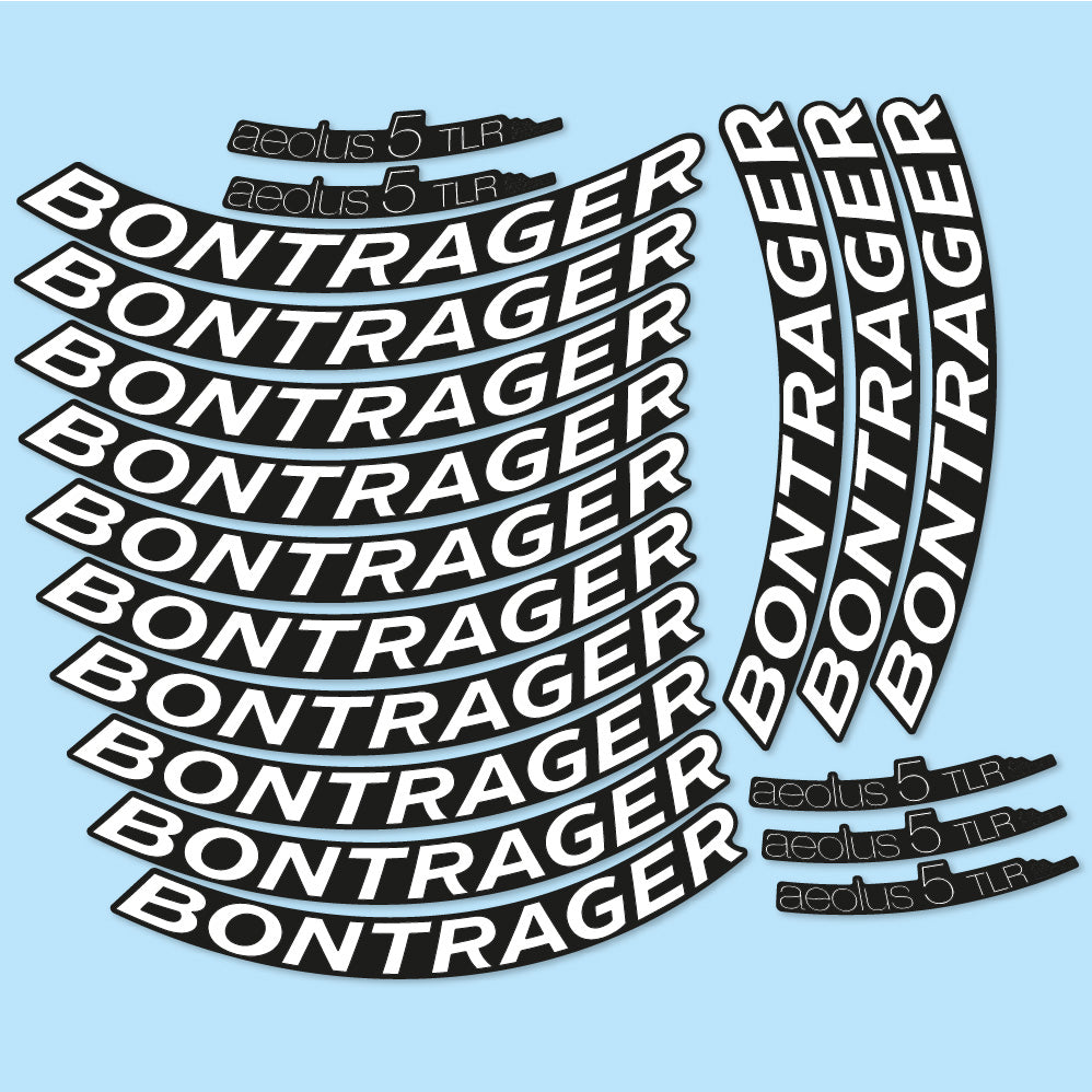 Stickers Bontrager Aeolus 5 TLR D3 compatibles Autocollants roues Route