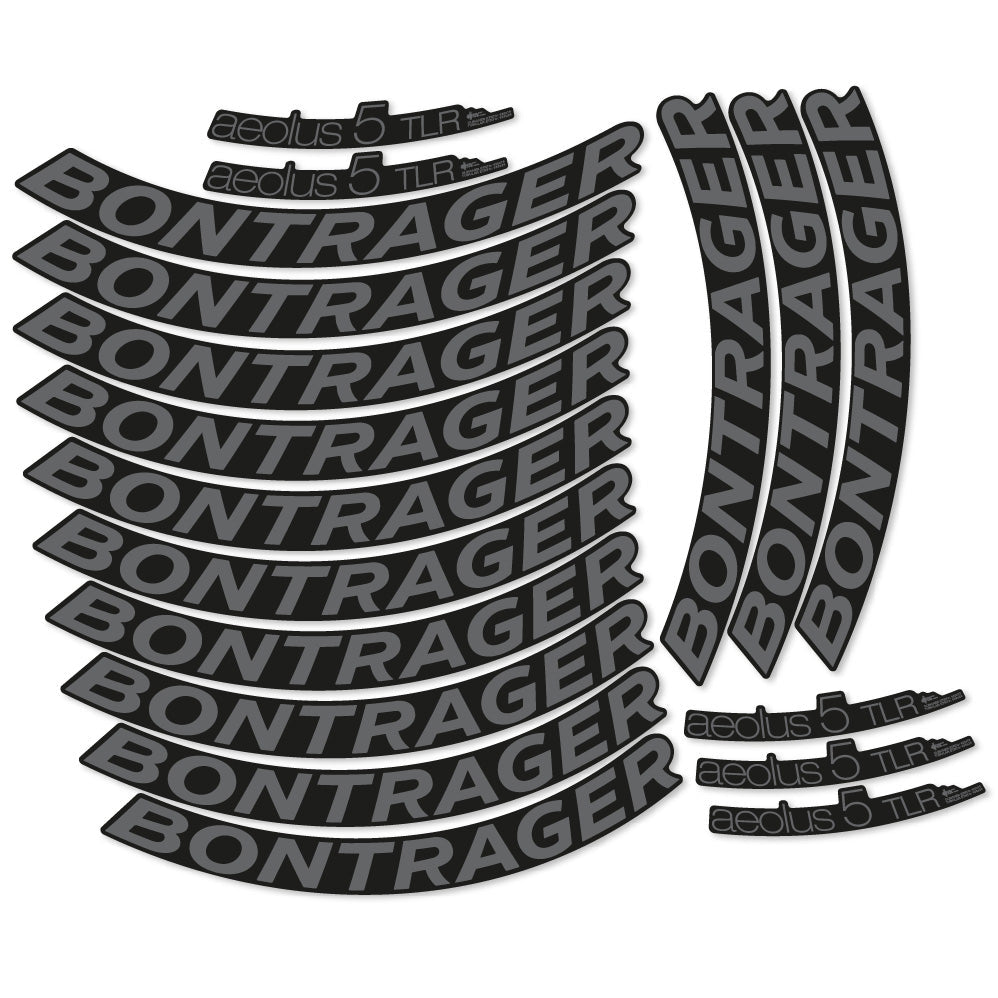 Stickers Bontrager Aeolus 5 TLR D3 compatibles Autocollants roues Route