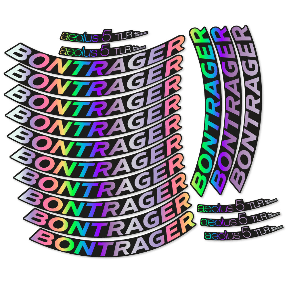 Stickers Bontrager Aeolus 5 TLR D3 compatibles Autocollants roues Route