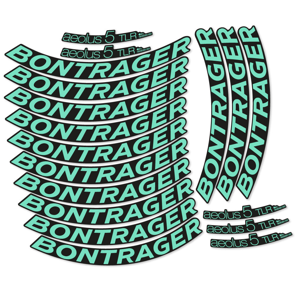 Stickers Bontrager Aeolus 5 TLR D3 compatibles Autocollants roues Route