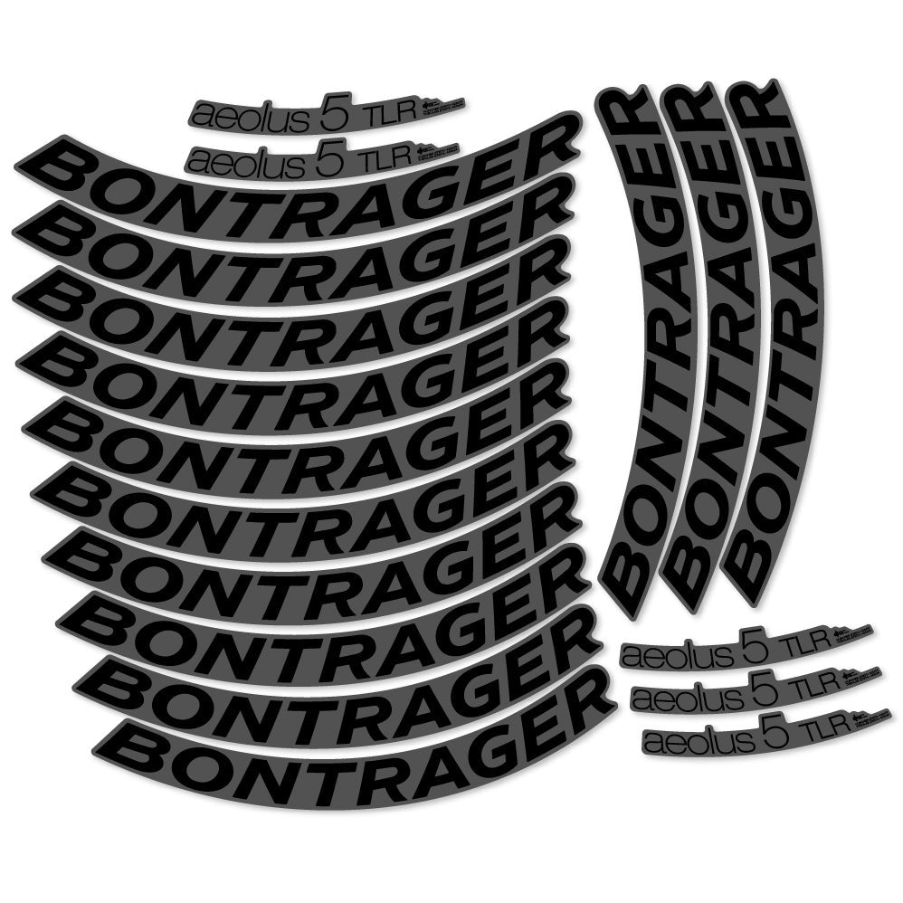 Stickers Bontrager Aeolus 5 TLR D3 compatibles Autocollants roues Route