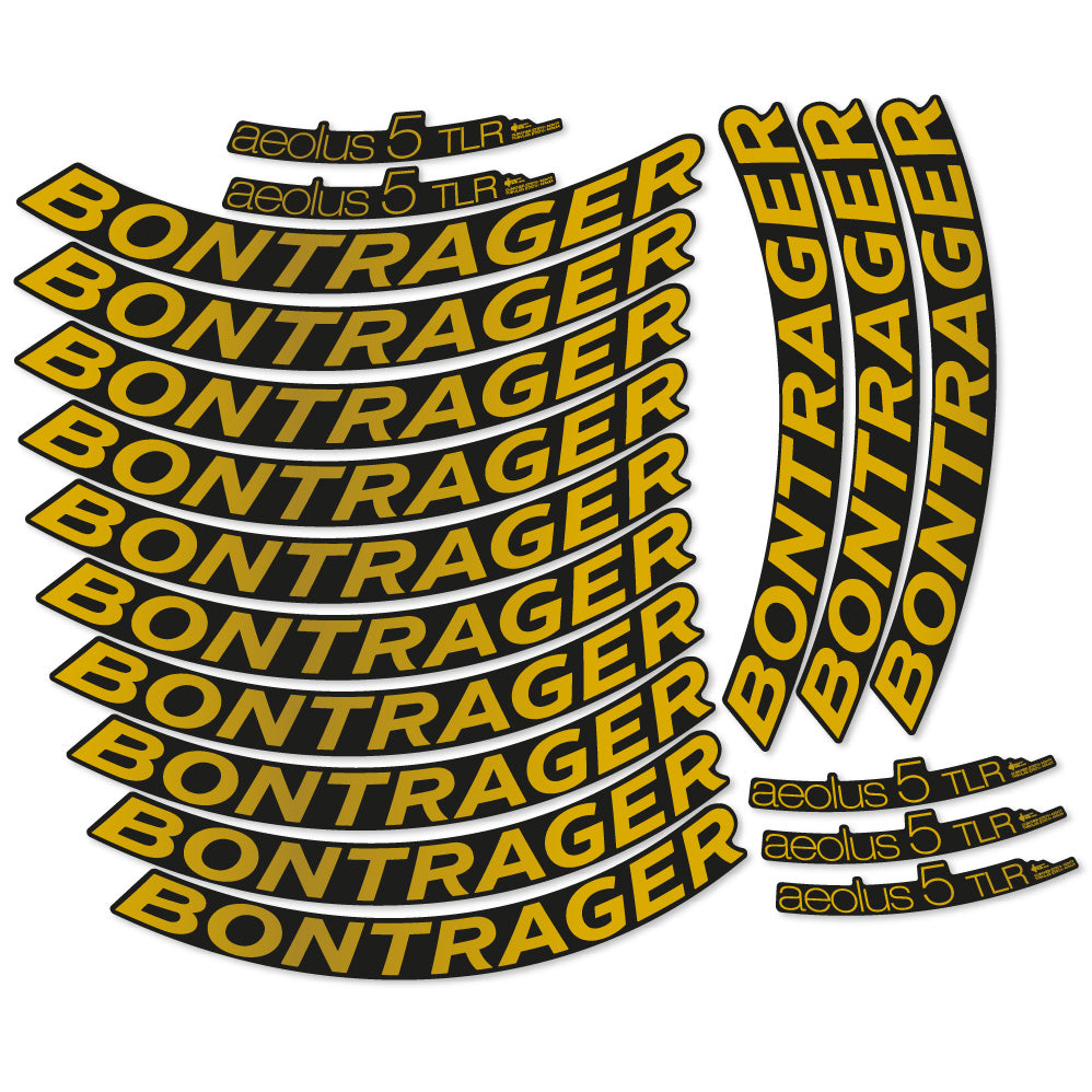 Stickers Bontrager Aeolus 5 TLR D3 compatibles Autocollants roues Route