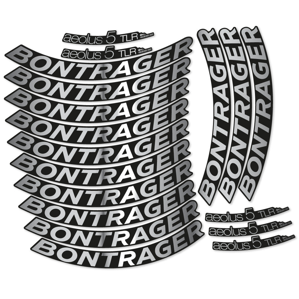 Stickers Bontrager Aeolus 5 TLR D3 compatibles Autocollants roues Route