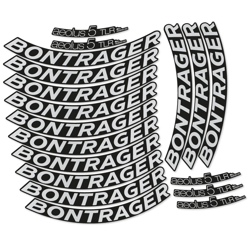 Stickers Bontrager Aeolus 5 TLR D3 compatibles Autocollants roues Route