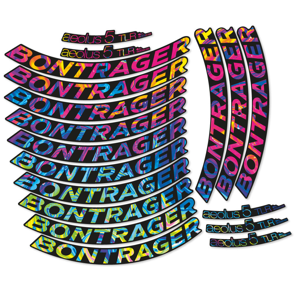 Stickers Bontrager Aeolus 5 TLR D3 compatibles Autocollants roues Route