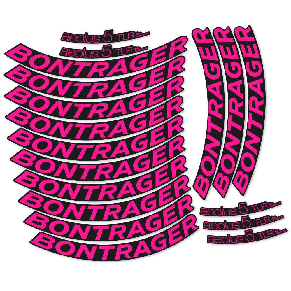 Stickers Bontrager Aeolus 5 TLR D3 compatibles Autocollants roues Route