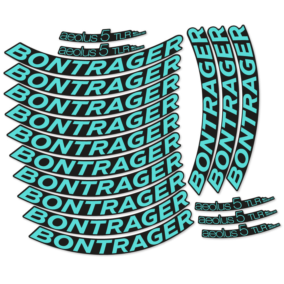 Stickers Bontrager Aeolus 5 TLR D3 compatibles Autocollants roues Route