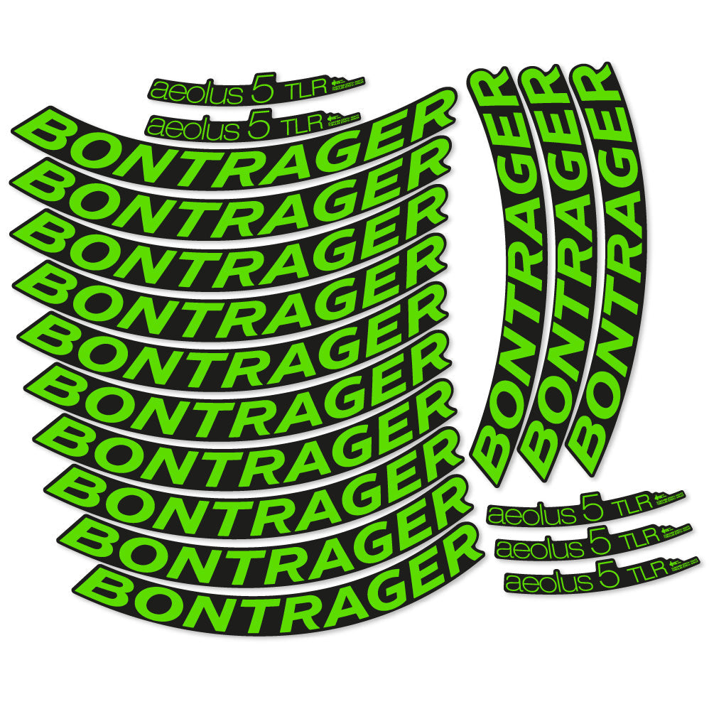 Stickers Bontrager Aeolus 5 TLR D3 compatibles Autocollants roues Route