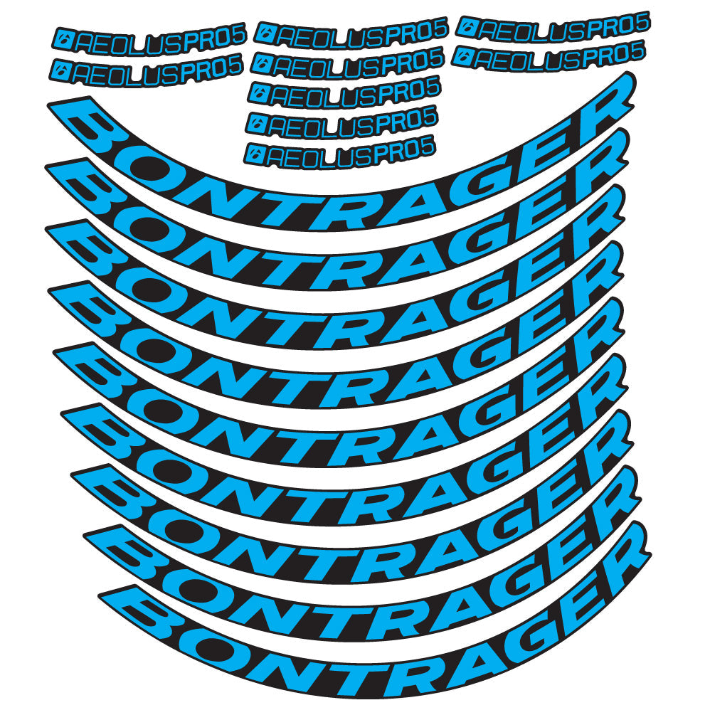 Stickers Bontrager Aeolus Pro 5 Disc compatibles - Autocollants roue vélo route