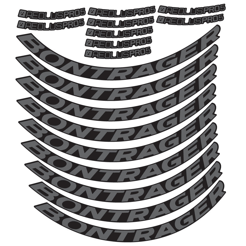 Stickers Bontrager Aeolus Pro 5 Disc compatibles - Autocollants roue vélo route