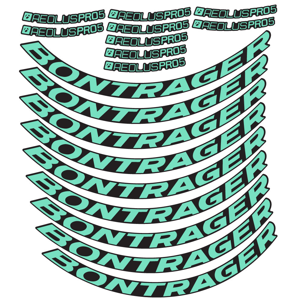 Stickers Bontrager Aeolus Pro 5 Disc compatibles - Autocollants roue vélo route