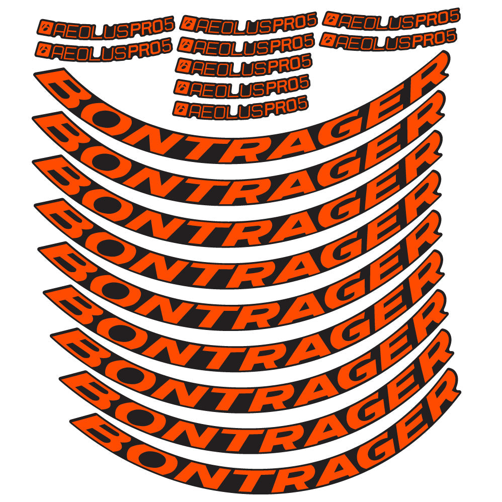 Stickers Bontrager Aeolus Pro 5 Disc compatibles Autocollants roues Route