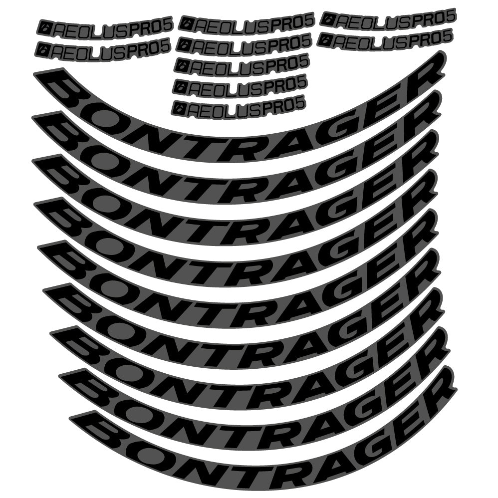 Stickers Bontrager Aeolus Pro 5 Disc compatibles - Autocollants roue vélo route