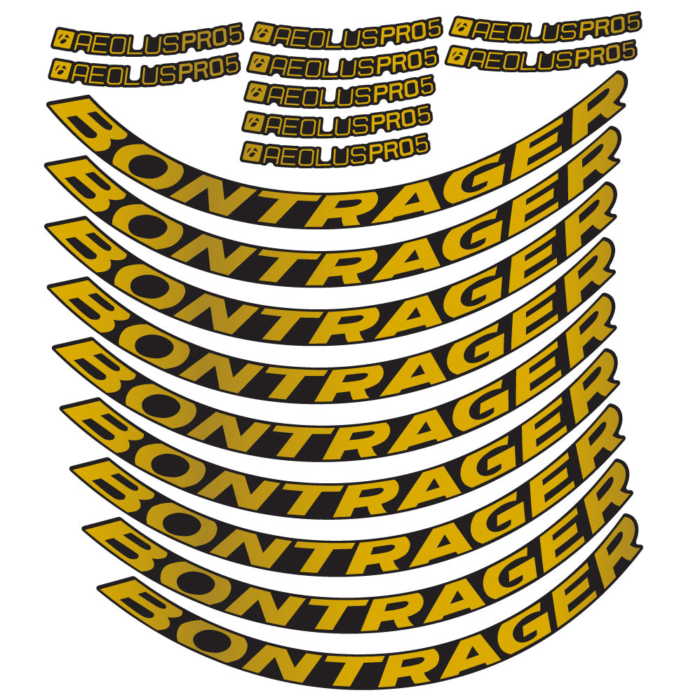 Stickers Bontrager Aeolus Pro 5 Disc compatibles Autocollants roues Route