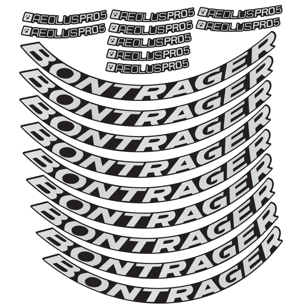 Stickers Bontrager Aeolus Pro 5 Disc compatibles - Autocollants roue vélo route
