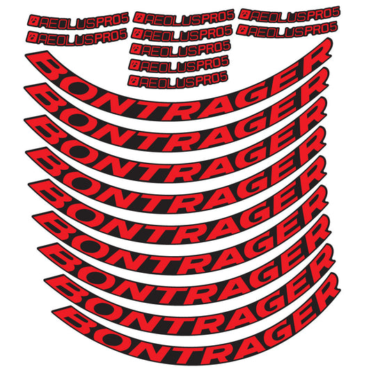 Stickers Bontrager Aeolus Pro 5 Disc compatibles - Autocollants roue vélo route