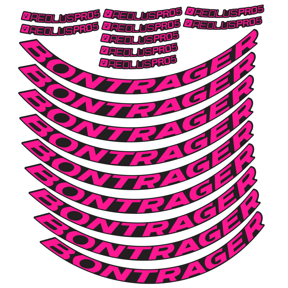 Stickers Bontrager Aeolus Pro 5 Disc compatibles Autocollants roues Route