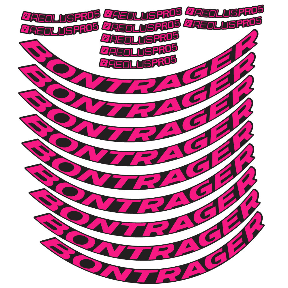Stickers Bontrager Aeolus Pro 5 Disc compatibles - Autocollants roue vélo route