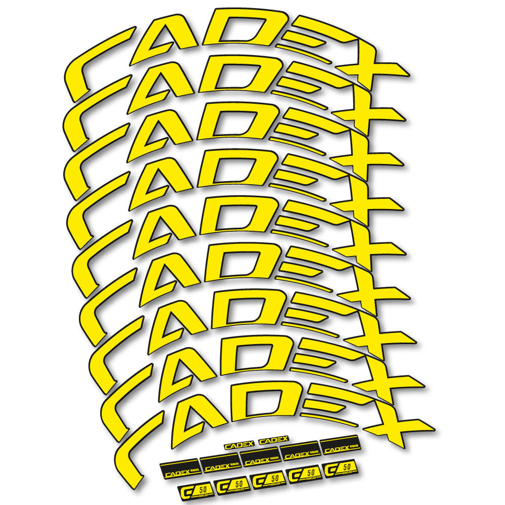 Stickers Cadex 50 Ultra Disc compatibles Autocollants roues Route