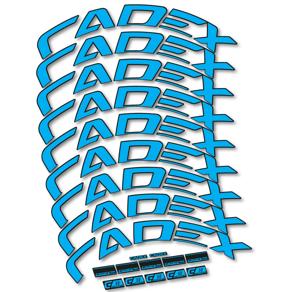 Stickers Cadex 50 Ultra Disc compatibles Autocollants roues Route