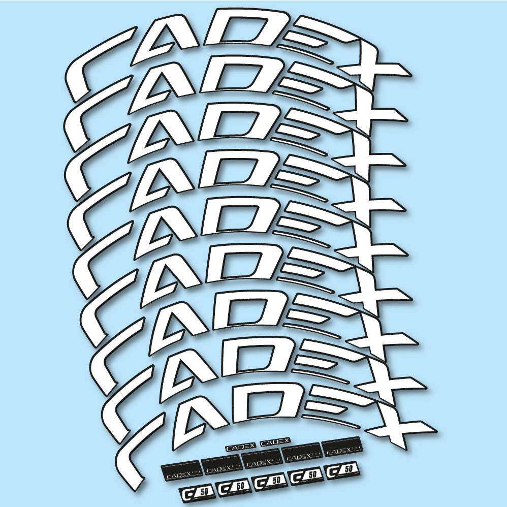 Stickers Cadex 50 Ultra Disc compatibles Autocollants roues Route