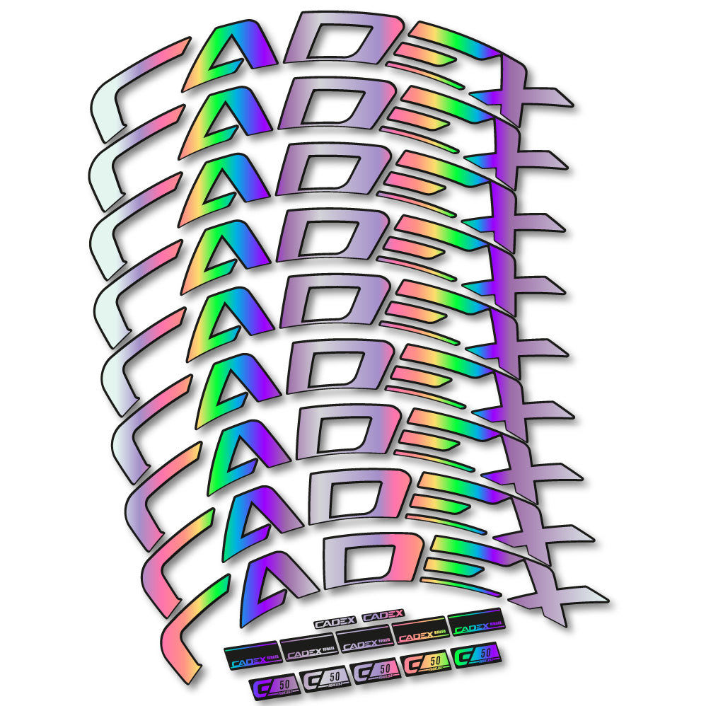 Stickers Cadex 50 Ultra Disc compatibles Autocollants roues Route