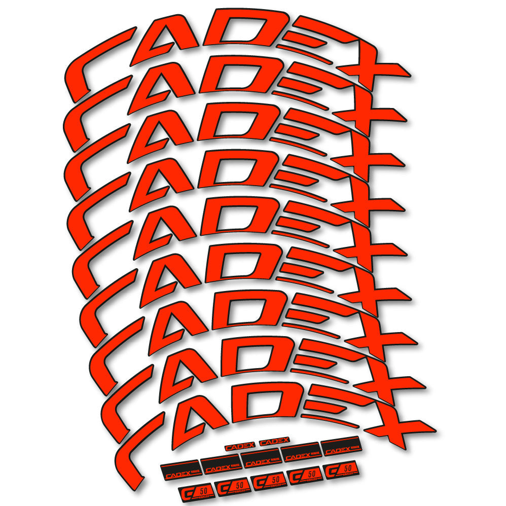 Stickers Cadex 50 Ultra Disc compatibles Autocollants roues Route