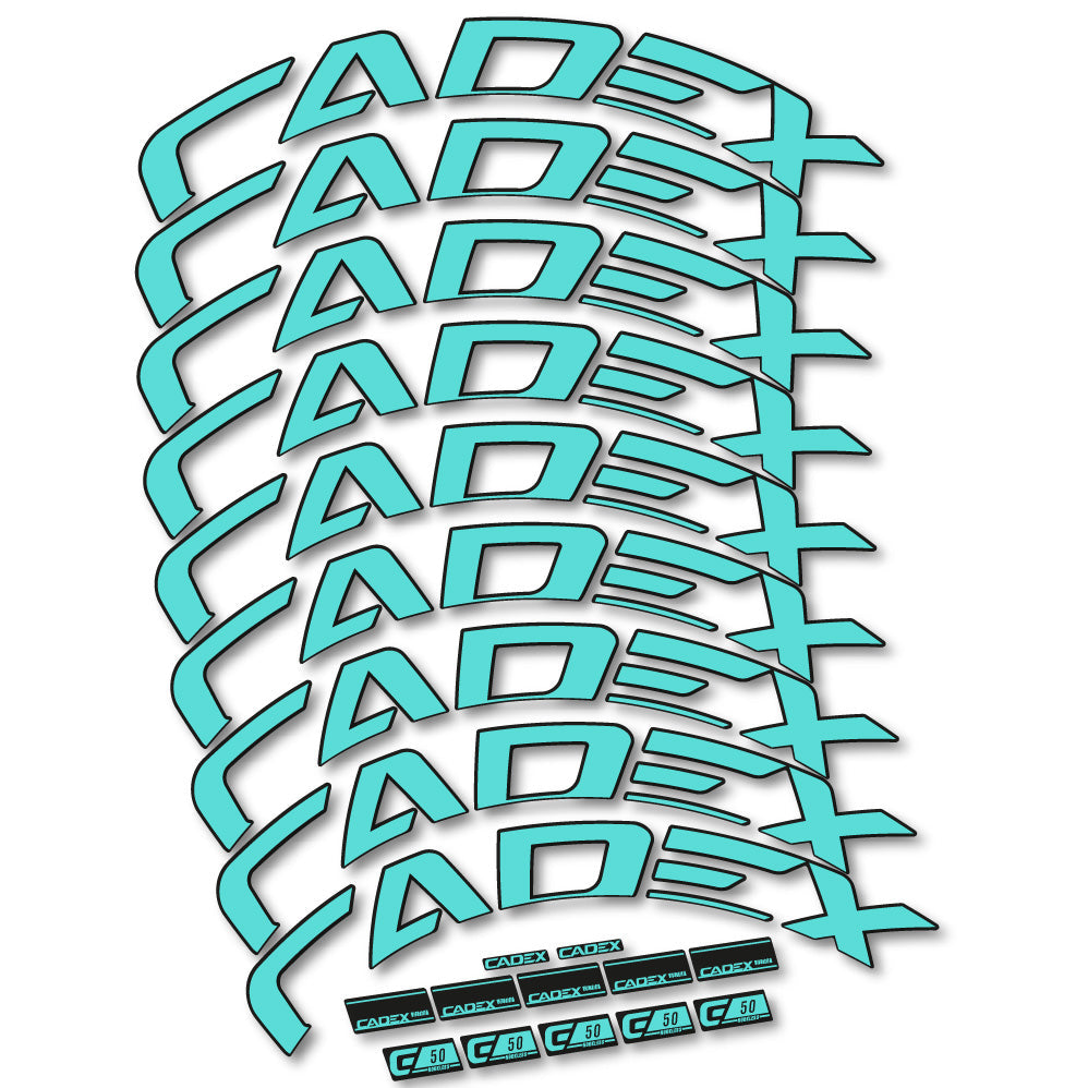 Stickers Cadex 50 Ultra Disc compatibles Autocollants roues Route