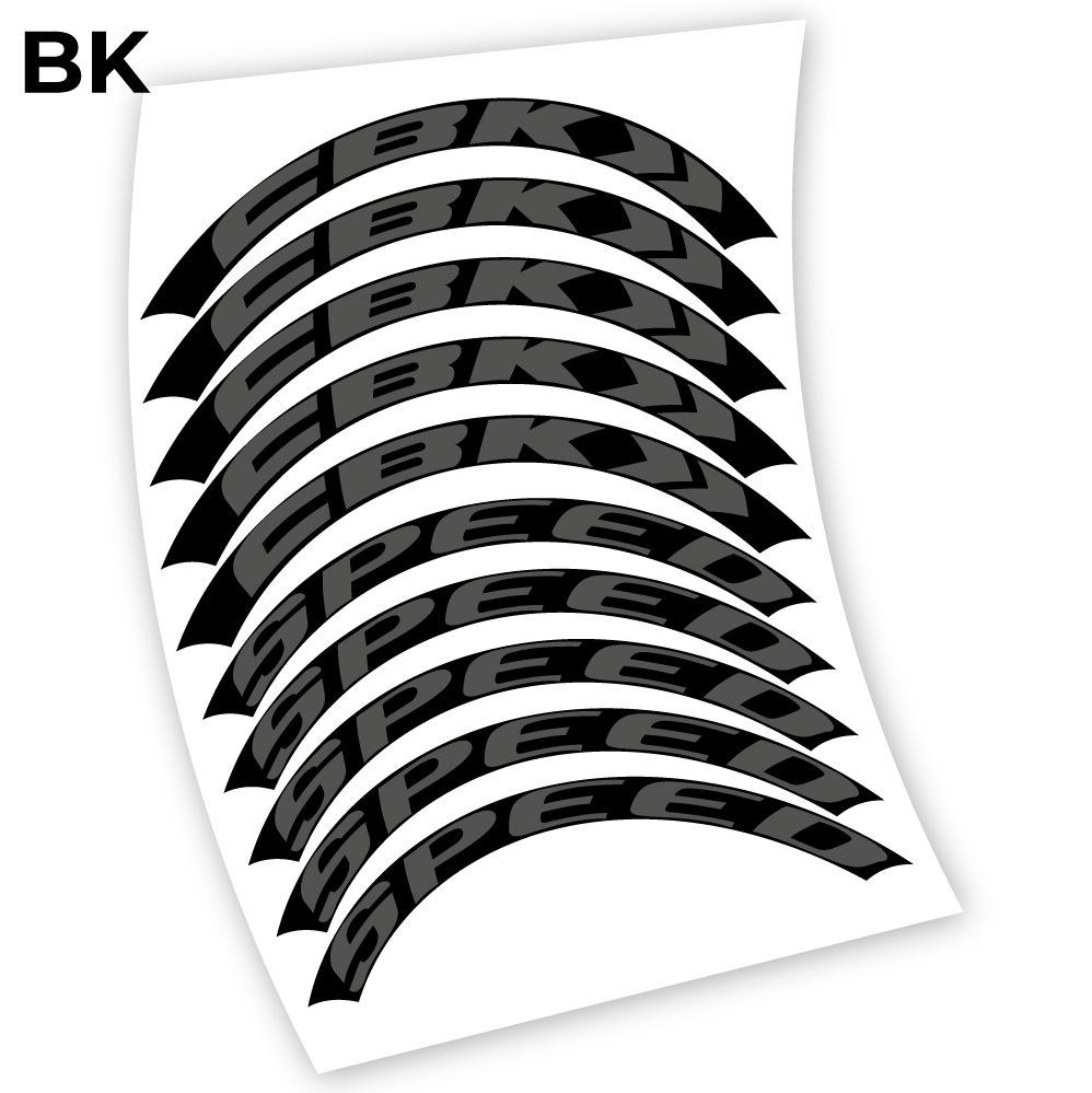 Stickers CBK Speed, perfil 50 compatibles Autocollants roues Route