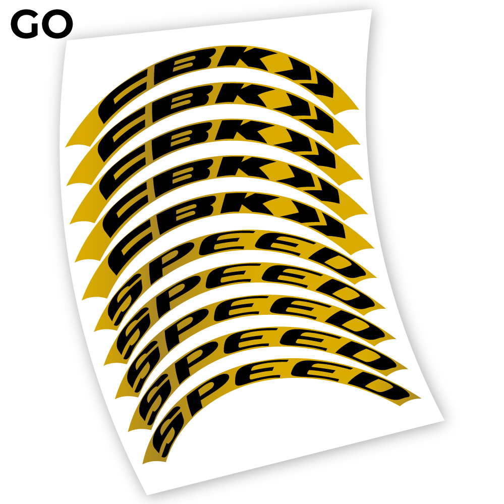 Stickers CBK Speed, perfil 50 compatibles Autocollants roues Route