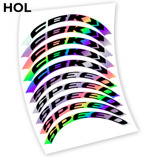 Stickers CBK Speed, perfil 50 compatibles Autocollants roues Route